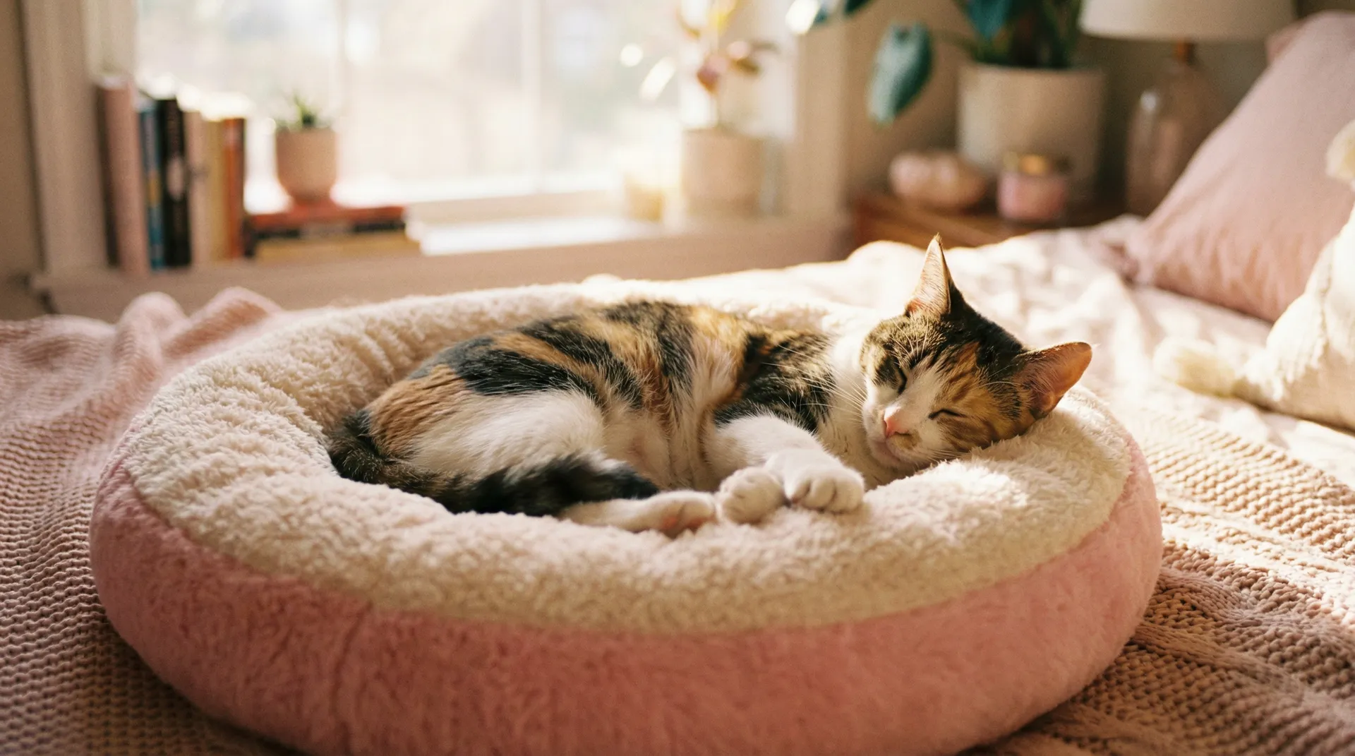 三花猫安静入睡 - 秋元由美